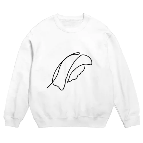 一筆描きの鮨 Crew Neck Sweatshirt