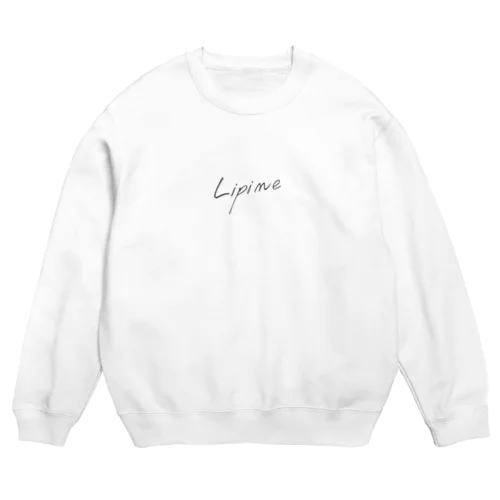 【Lipine】シンプルロゴ Crew Neck Sweatshirt