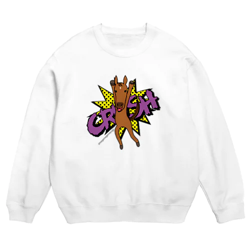 あばれ馬クラッシュ Crew Neck Sweatshirt