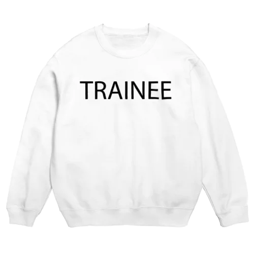 TRAINEE letter BK Crew Neck Sweatshirt