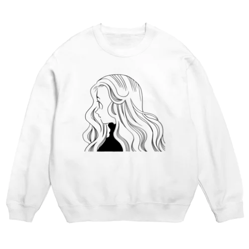 みつめる横顔 Crew Neck Sweatshirt