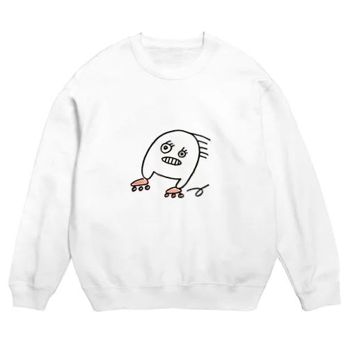 颯爽と走る姿 Crew Neck Sweatshirt