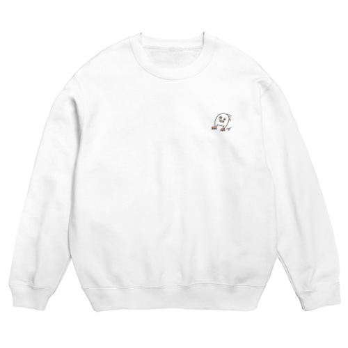 颯爽と走る姿(ワンポイント) Crew Neck Sweatshirt