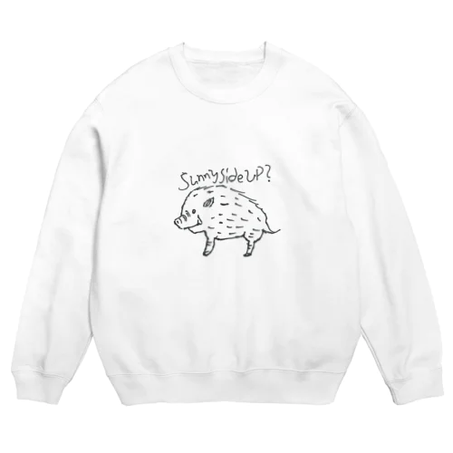 イノシシ Crew Neck Sweatshirt