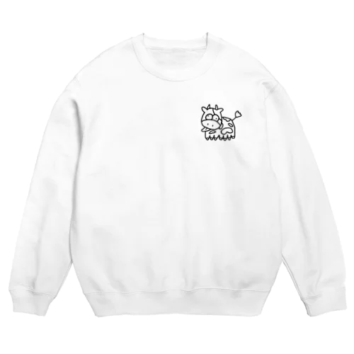 モノクロ牛乳 Crew Neck Sweatshirt