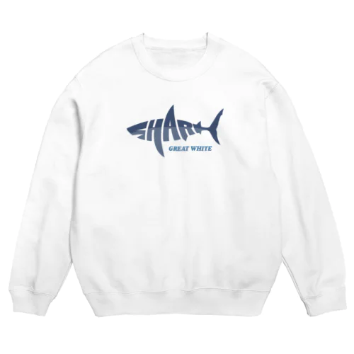 SHARK -Logo Style- Crew Neck Sweatshirt