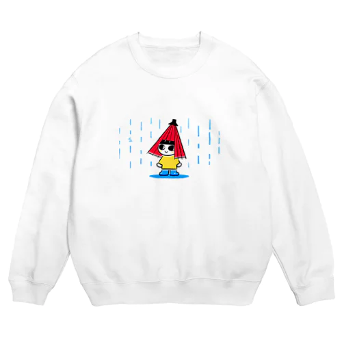 あめふりこぞうくん Crew Neck Sweatshirt