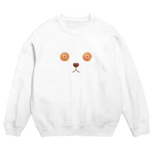 ぬいぐるみのかお Crew Neck Sweatshirt