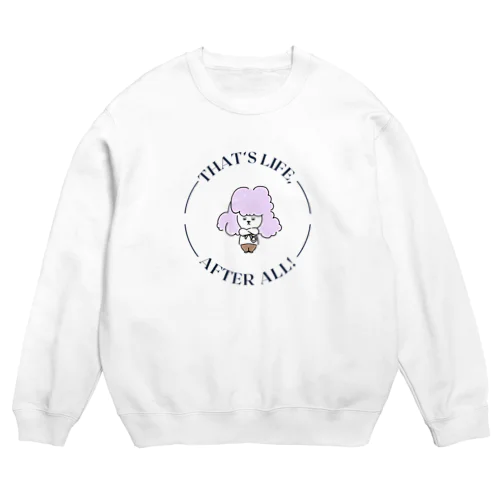 シールちゃん文字Design Crew Neck Sweatshirt