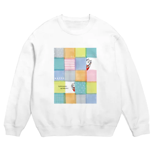 カラフルモザイク Crew Neck Sweatshirt