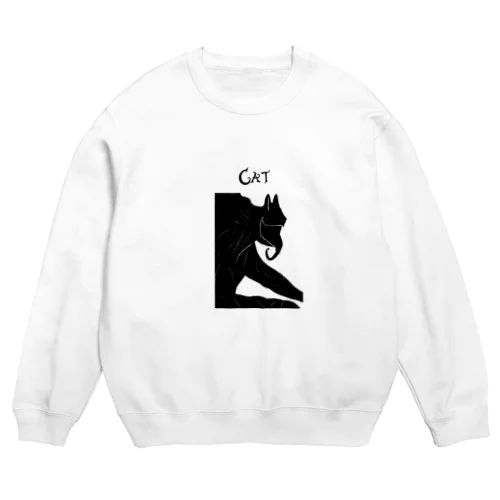 猫ベ〇ム Crew Neck Sweatshirt