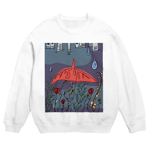 【noix】夜の雨 Crew Neck Sweatshirt