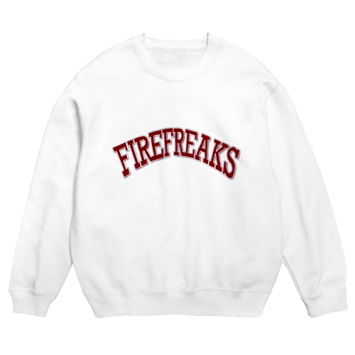 FIRE FREAKS カレッジロゴ Crew Neck Sweatshirt