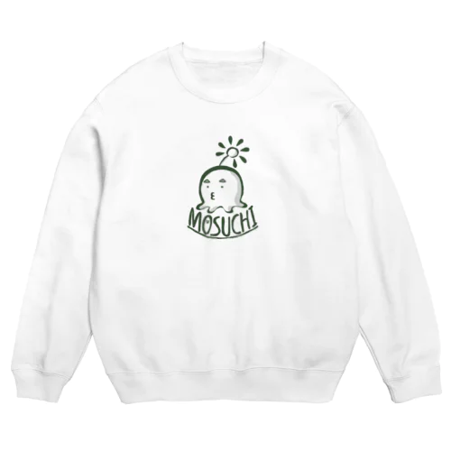 OSUCHI もすちスウェット（WHT） Crew Neck Sweatshirt