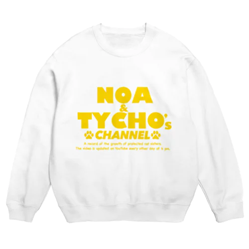 ノアティコちゃんねるロゴ（英語） Crew Neck Sweatshirt