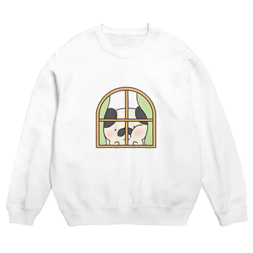 むぎゅパグ Crew Neck Sweatshirt