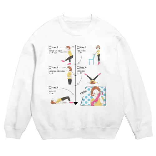 レッツ　エクササイズ！ Crew Neck Sweatshirt