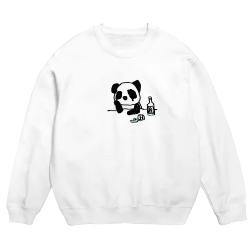 がっくりパンダ Crew Neck Sweatshirt