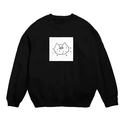 ペロペロネコ　白背景ver Crew Neck Sweatshirt