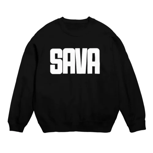 SAVA(ホワイト字) Crew Neck Sweatshirt