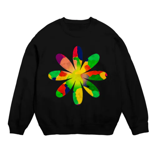 flower Crew Neck Sweatshirt