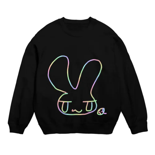 だらびっと Rainbow Crew Neck Sweatshirt