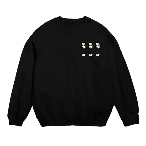 胸にネギのぶつ切り Crew Neck Sweatshirt