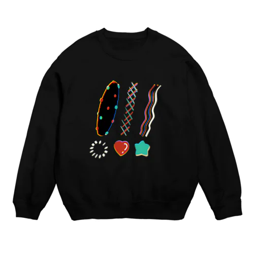 トキメキびっくりマーク Crew Neck Sweatshirt