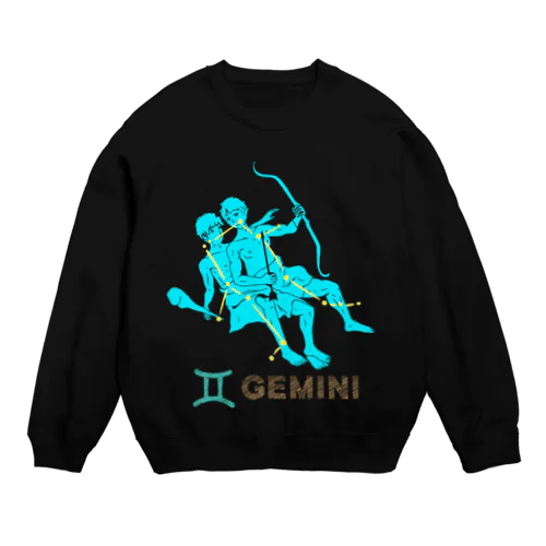 双子座のグッズ Crew Neck Sweatshirt