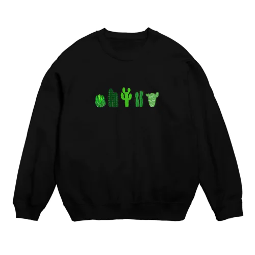 サボテン♥多肉ちゃん♥観葉植物♥ Crew Neck Sweatshirt