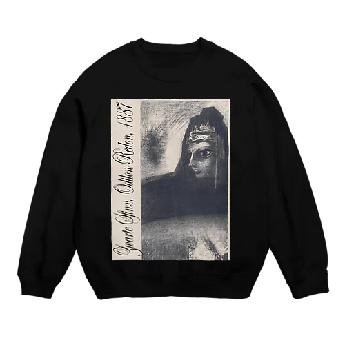 Zwarte Sfinx, Odilon Redon, 1887 Crew Neck Sweatshirt