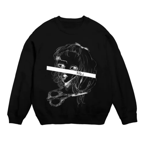 脳内バラ園(白バラver.) Crew Neck Sweatshirt