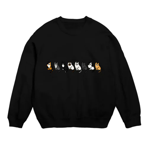 ネコネコネコネコ Crew Neck Sweatshirt