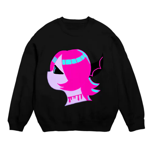 こぎゃくまちゃんの横顔 Crew Neck Sweatshirt