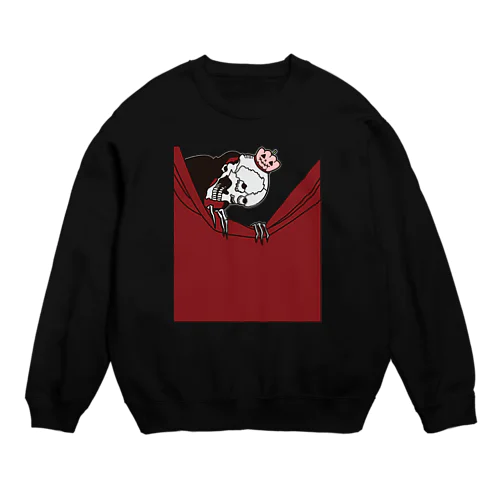 パーティー始まってる？（葛飾北斎／模写＆アレンジ） Crew Neck Sweatshirt