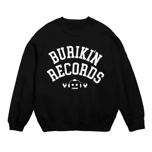 ブリキン定番ロゴ(ホワイトロゴ) Crew Neck Sweatshirt