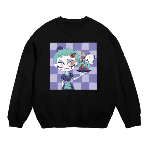 ハロウィンダイナー カラー フロント Crew Neck Sweatshirt