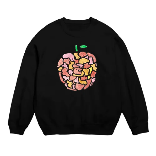 おばけリンゴ Crew Neck Sweatshirt