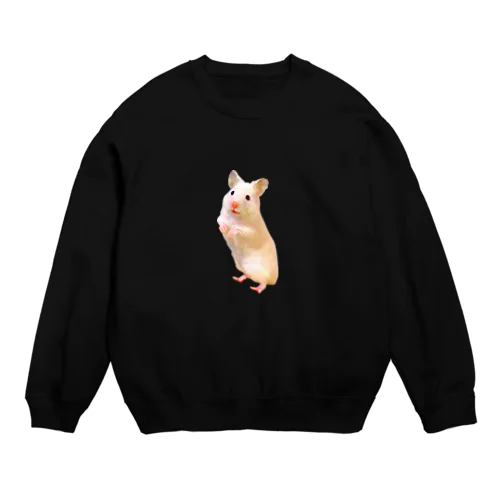 シロクマハムスターゆきちゃん Crew Neck Sweatshirt