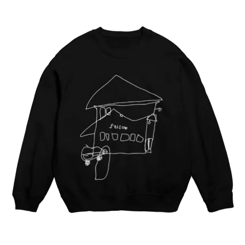 fellow's goods No.2（White Line） Crew Neck Sweatshirt