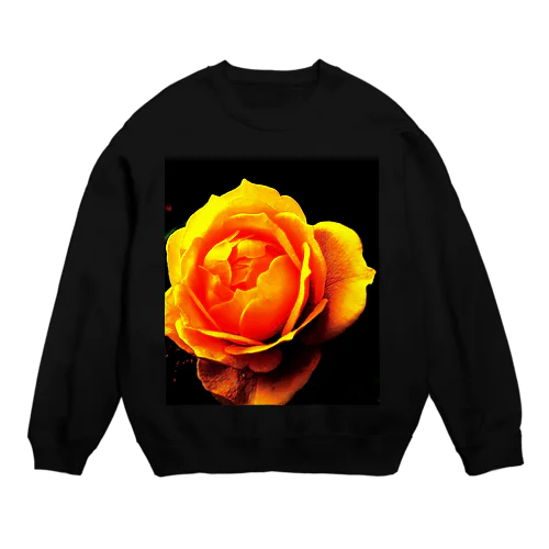 Yellow Rose Crew Neck Sweatshirt