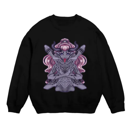 牛鬼ちゃん。 Crew Neck Sweatshirt