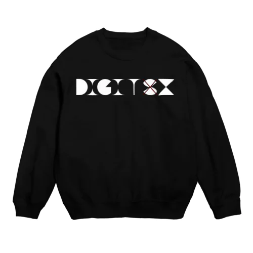 ×S ロゴ Digitz 白文字 Crew Neck Sweatshirt