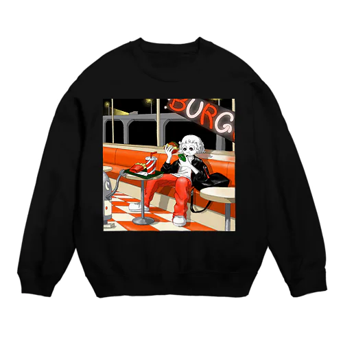 ミッドナイト・ハンバーガー Crew Neck Sweatshirt