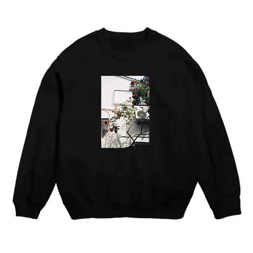 バラと室外機 Crew Neck Sweatshirt