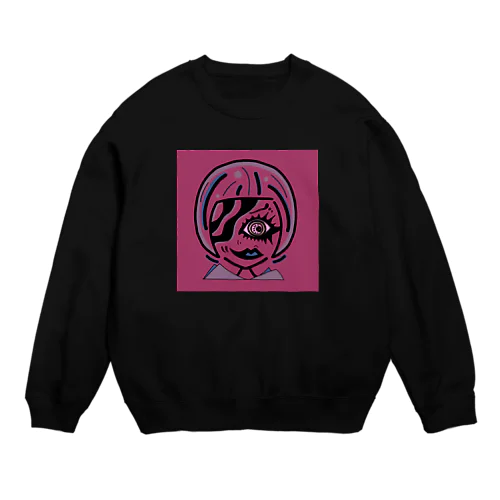 ちょっぴりブルーな女の子 Crew Neck Sweatshirt