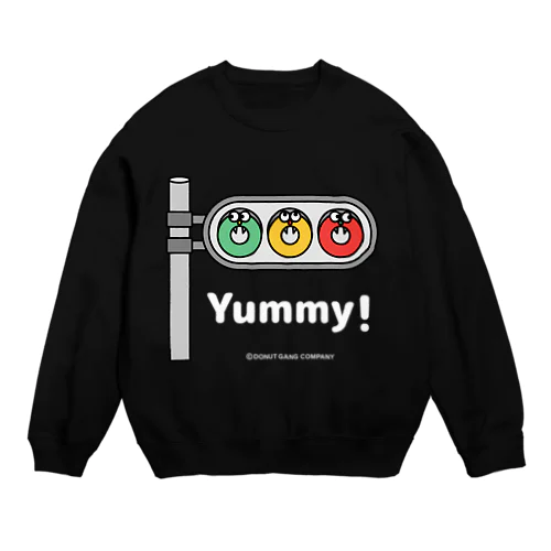 ドーナツ信号機（白ロゴ）  Crew Neck Sweatshirt