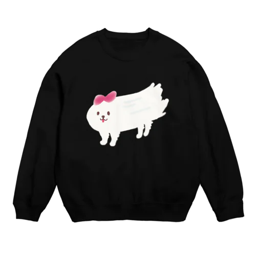 強風のいぬ Crew Neck Sweatshirt