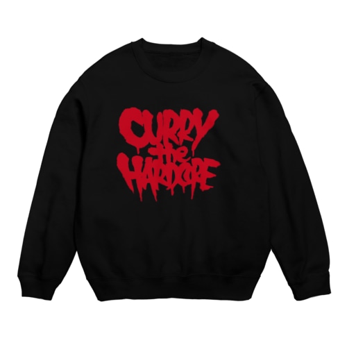 カリーザハードコアレッドロゴ Crew Neck Sweatshirt
