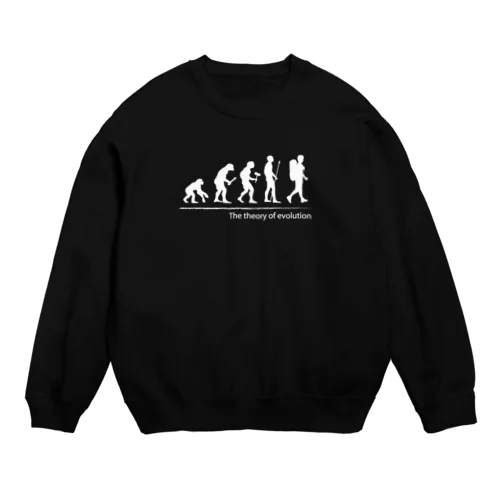 The theory of evolution(バックパック) Crew Neck Sweatshirt